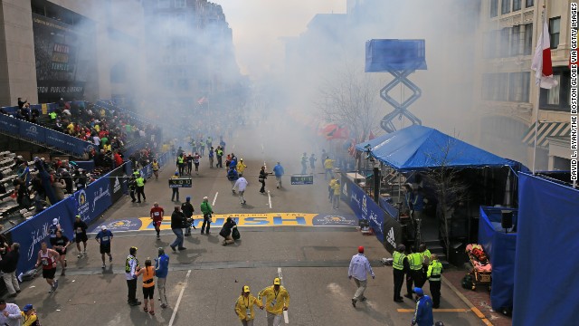 Mayhem: Explosions at Boston Marathon