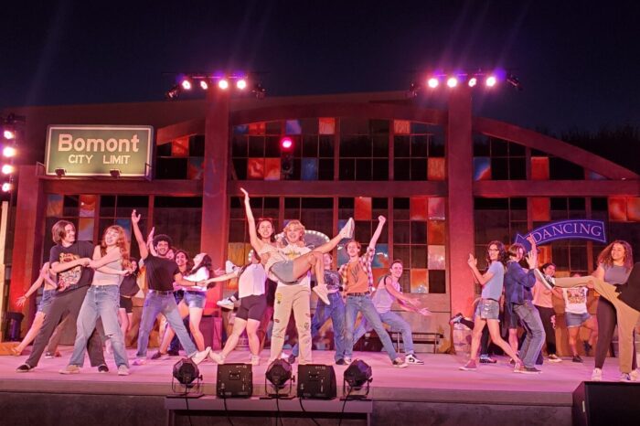 Faculty and theater students get ‘Footloose’ in the amphitheater