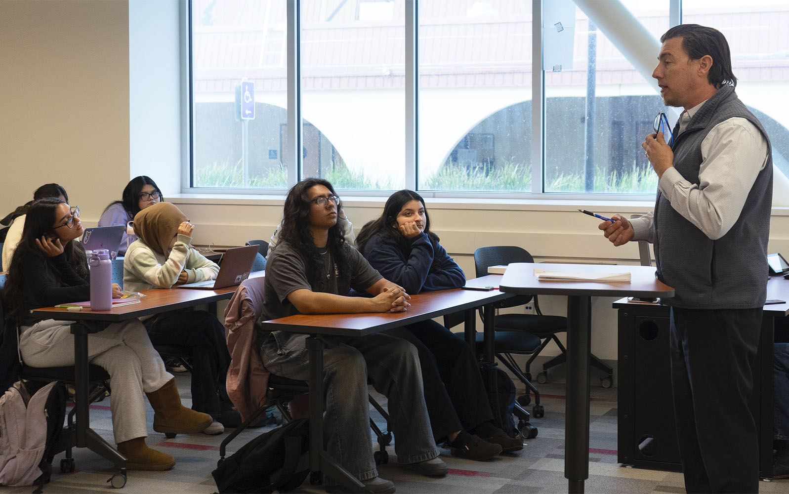 Local politician Matt Gaidos spoke to students at Politics and Law Club